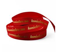 Nastro personalizzato per bomboniere - Nastro "Rosso" in doppio raso Made in Italy con stampa