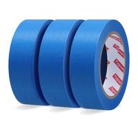 Nastro pittore blu adesivo, resistente al calore, 3 rotoli 50m
