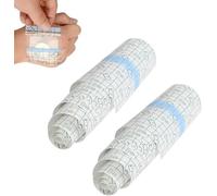 Nastro Protettivo Impermeabile per Tatuaggi 15 cm x 2 m + 5 Anelli Trasparenti 12 x 12 cm - Bendaggio Adesivo per una Guarigione Rapida e Sicura del Tatuaggio, Facile da Applicare
