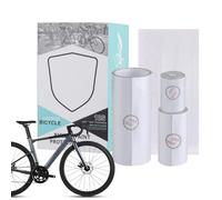 Nastro protettivo per bici in PVC trasparente antigraffio decalcomanie | Protezione per fodero della catena della forcella della catena della bicicletta della strada della vernice del garage del
