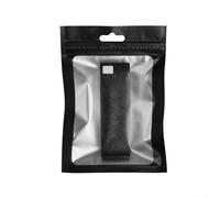 Nastro protettivo per paddle pickleball, 75 cm, lucido a specchio, per racchette da 16 mm, resistente all'abrasione, ammortizzatore per competizioni e allenamento (nero)