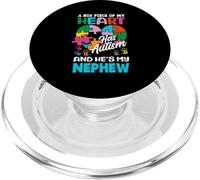 Nastro puzzle Heart Nephew Support Awareness Awareness PopSockets PopGrip per MagSafe