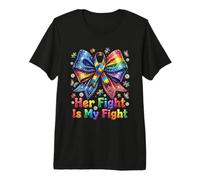 Nastro Puzzle Her Fight Is My Fight Autism Maglietta Premium