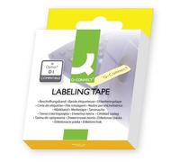 Nastro Q-Connect compatibile con Dymo D1 per etichettatrici Dymo Label Manager nero/bianco - 6 mm x 7 m - KF18791