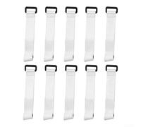Nastro raccoglitore riutilizzabile in nylon per organizzare attrezzi da pesca e grovigli su strade accidentate, blu, larghezza 2 cm, lunghezza 20 cm, set (bianco)