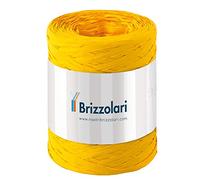 BRIZZOLARI - 01003702 - Nastro Rafia sintetica - giallo 02 - 5mmx200mt - Brizzolari - 88160 - Conf. da 1 Pz. - 01003702