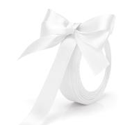 Nastro Raso,Nastrino Per Bomboniere,Nastro Regalo,Fiocchetti Piccoli Per Decorazioni,Nastro Raso Bianco,Nastro Bianco,Nastro Bianco Per Bomboniere,Nastro Per Pacchi Regalo,Nastro Natalizio,1 Rotolo