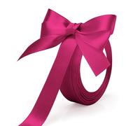 Nastro Raso,Nastrino Per Bomboniere,Nastro Rosa,Nastro Regalo,Fiocchetti Piccoli Per Decorazioni,Nastro Di Raso,Nastro Raso Rosa,Nastrini Per Bomboniere,Nastro Natalizio,Rosa Caldo (1 Rotolo)