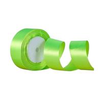 Nastro Raso Nastro di raso di seta da 22 metri for feste, casa, matrimoni, decorazioni, confezioni natalizie, fai da te, materiale da 6 mm, 10 mm, 15 mm, 20 mm, 25 mm, 40 mm, 50 mm(Fluorescent green,4