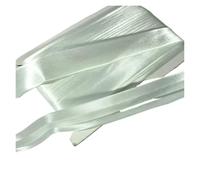 Nastro Raso Nastro di sbieco in raso di poliestere bianco da 25 m, 1 pollice (25 mm) for cucito e rifinitura di indumenti fai da te