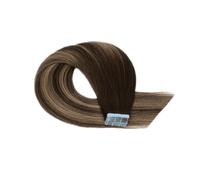 Nastro Remy Da 20 Pezzi Completamente Lucido Nelle Estensioni Dei Capelli, Trama Della Pelle Senza Cuciture Su Entrambi I Lati(Bronde ombre,22 inch)