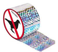 Nastro Repellente Antiuccelli, 80m x 2.4cm Nastro Repellente Olografico Riflettente,Nastro Repellente per Spaventare Gli Uccelli,Dissuasore per Piccioni per Proteggere Balcone Orto Piante