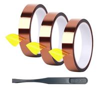 Nastro Resistente Alle Alte Temperature Da 3 Pezzi E Pinzette Da 1 Pezzo, Nastro Resistente Al Calore, Nastro Isolante Termico, Nastro Termoconduttivo, Strumenti Fai-Da-Te