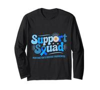 Nastro retrò Support Squad per la sensibilizzazione sulla malattia di huntington Maglia a Manica