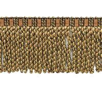 Nastro Rifinito A Frange DÉCOPRO, P63 Marrone Sella, 5Yards