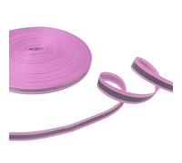 Nastro riflettente ad alta visibilità, colore argento, da cucire su tessuto di sicurezza, nastro decorativo di sicurezza, colore rosa, 10 mm x 25 m