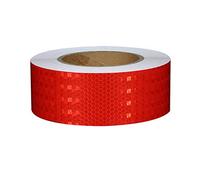 Nastro riflettente di sicurezza, Nastro riflettente di avvertimento da 1 pollice x 64,5 piedi, nastro autoadesivo, marcatura, sicurezza for auto for(Red)