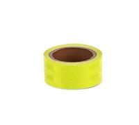 Nastro riflettente di sicurezza, Nastro riflettente giallo di avvertimento autoadesivo Adesivi riflettenti for autocarri da esterno(10 mx5 cm)