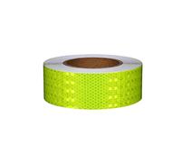 nastro riflettente, nastro fluorescente, Nastro riflettente di avvertimento a tinta unita for esterni, adesivo 5 cm x 25 metri, nastro autoadesivo, adatto for auto, moto e biciclette(Yellow a)