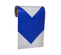 Nastro riflettente, nastro riflettente, adesivi auto-riflettenti, nastro di avvertimento 30 cm x 3 metri multicolore(Blue White)