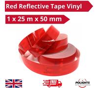 Nastro riflettente non graduato autoadesivo rosso ad alta visibilità 3M da 25...