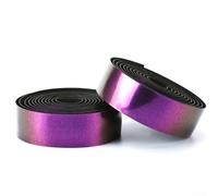 Nastro riflettente per manubrio Aurora che cambia colore per bici da strada, gradualmente viola con rivestimento in schiuma EVA ammortizzante, lunghezza 2150 mm, coppia (viola)