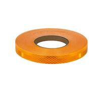 Nastro Rifrangente, Impermeabile Alta Visibilità Larghezza 2 cm, Lunghezza 10/45 metri(Yellow,45m)