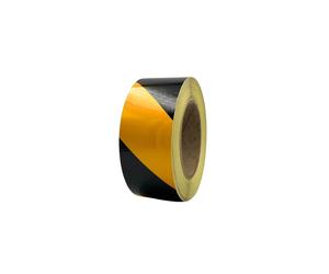 Nastro Rifrangente Strisce Catarifrangenti Adesive giallo e nero 45mt x 50mm