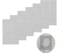 Nastro Ripara Zanzariere, 6 Pezzi Nastro per Riparare Zanzariere, Nastro Adesivo Ripara Zanzariere in Fibra di Vetro Toppe Adesive per Zanzariere Patch, Set di Riparazione per Zanzariera Ripara