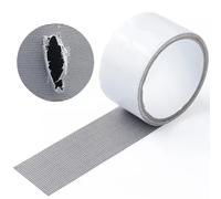 Nastro Ripara Zanzariere Adesivo Per Riparare Zanzariera Kit Riparazione In Fibra Di Vetro Per Tenda Finestra Porta 5 x 200 Cm Colore Grigio