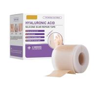 Nastro riparatore con microaghi all'acido ialuronico, nastro riutilizzabile per la rimozione delle cicatrici, nastro in silicone per cicatrici, morbido e confortevole per tutti i tipi di pelle (1Box)