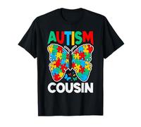 Nastro rompicapo con Scritta «Autism Cousin Butterfly Awareness» Maglietta