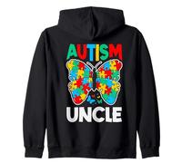 Nastro rompicapo per la consapevolezza dell'autismo Uncle Butterfly Felpa con Cappuccio