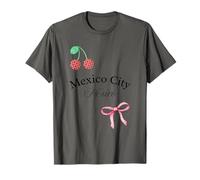 Nastro rosa Ciliegie Città del Messico Estetica Maglietta
