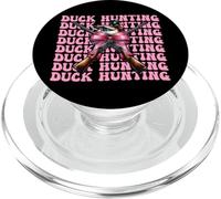 Nastro rosa con fiocco a forma di civetta Duck Hunter Duck Hunting Girl PopSockets PopGrip per MagSafe
