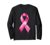 Nastro Rosa per la consapevolezza del Cancro al Seno, Speranza, Forza Maglia a Manica