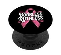 Nastro rosa per mastectomia da combattente contro il cancro al seno PopSockets PopGrip Adesivo