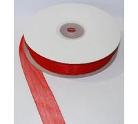 Nastro Rosso organza h mm20 mt50