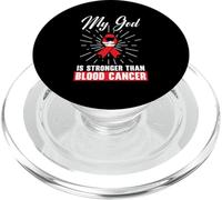 Nastro rosso per la consapevolezza del cancro del sangue Linfoma Leucemia Mieloma PopSockets PopGrip per MagSafe