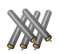 Nastro rullo trasportatore 5 rulli trasportatori industriali in PVC, rulli di ricambio for nastri trasportatori industriali, diametro 25/32/38/50/60mm(Dia 60MM/2.4'',L 150MM(5.9in))