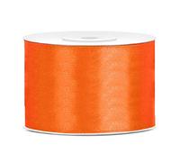 Nastro satinato arancione 5 cm x 25 metri Taglia Unica