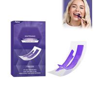 Nastro sbiancante dentale viola,Strisce sbiancanti denti violette,Viola Teeth Whitening Strips Professional,Effective sbiancanti dentali,Formula non sensibile,Elimina macchie caffè/tè, 7 pezzi