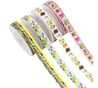 Nastro scolastico a tema educativo | Nastro decorativo scolastico,4 rotoli lunghi forniture decorative artigianali per Entusiasti Organizzatori di eventi Coordinatori di casa genitori studente