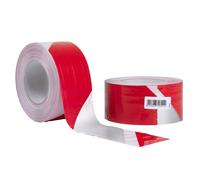 Geko - 205-11 - Nastro segnaletico SIGNAL - 70 mm x 100 m - bianco-rosso riflettente - Geko - 101812 - Conf. da 1 Pz. - 205-11