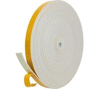 Nastro Sigillante Autoadesivo, 12 x 1.5mm/10M per porte Finestre e Finestre, Guarnizione in Gomma per Sigilli di Collisione, Bianco