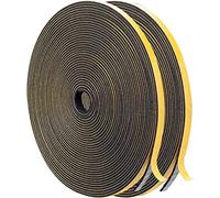 Nastro Sigillante Autoadesivo, 6 x 1.5mm/20M per porte Finestre e Finestre, Guarnizione in Gomma per Sigilli di Collisione, Nero