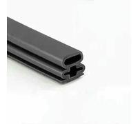 Nastro sigillante autoadesivo in silicone, 6 m, insonorizzante, fermaporta, finestra, sigillante, resistente all'umidità, nastro adesivo resistente - 10x12 nero - 6 m