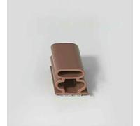 Nastro sigillante autoadesivo in silicone, 6 m, insonorizzante, fermaporta, finestra, sigillante, resistente all'umidità, nastro adesivo resistente - 10x10 marrone - 6 m