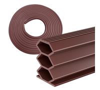 Nastro Sigillante Autoadesivo Marrone 12 x 10 mm, 6 m - Guarnizione in Gomma per Porte e Finestre - Guarnizione Autoadesiva per Porta Finestra - Striscia Impermeabile e Fonoisolante