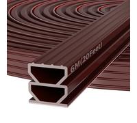 Nastro sigillante autoadesivo per porte, in gomma, per finestre, per porte (marrone, 1 cm x 6 m)